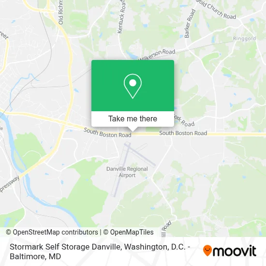 Stormark Self Storage Danville map