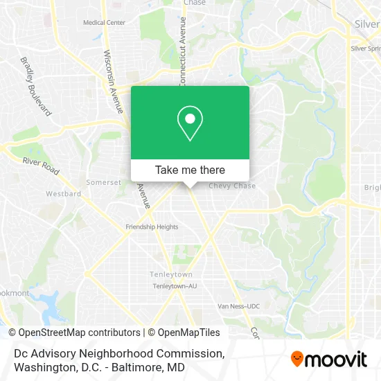 Dc Advisory Neighborhood Commission map