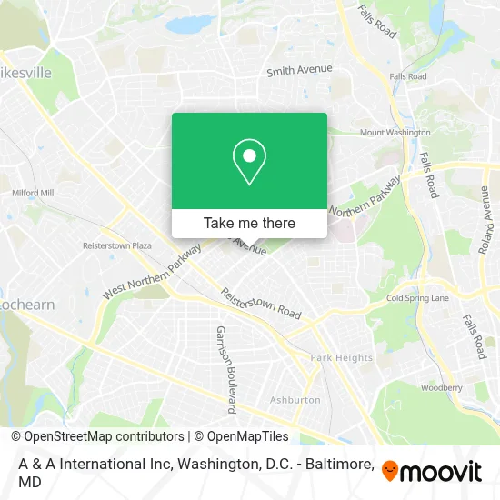 A & A International Inc map