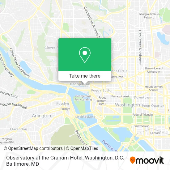 Observatory at the Graham Hotel map