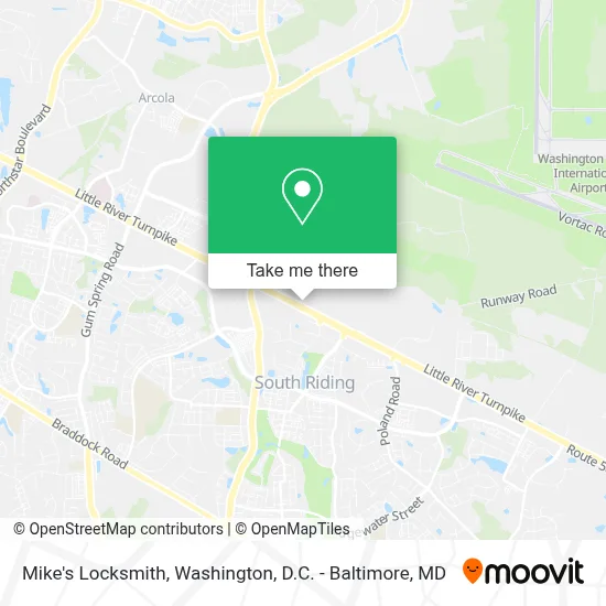 Mike's Locksmith map