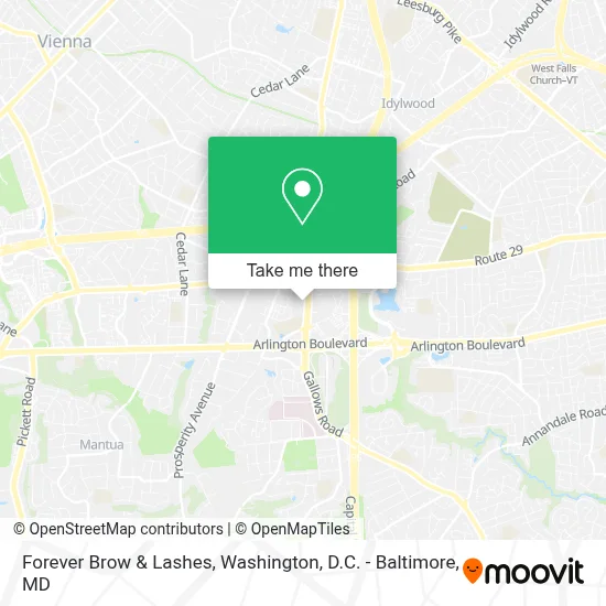 Forever Brow & Lashes map