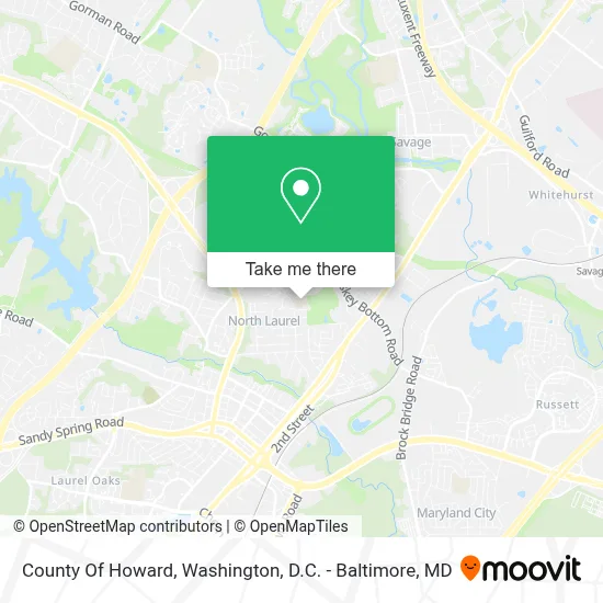 County Of Howard map