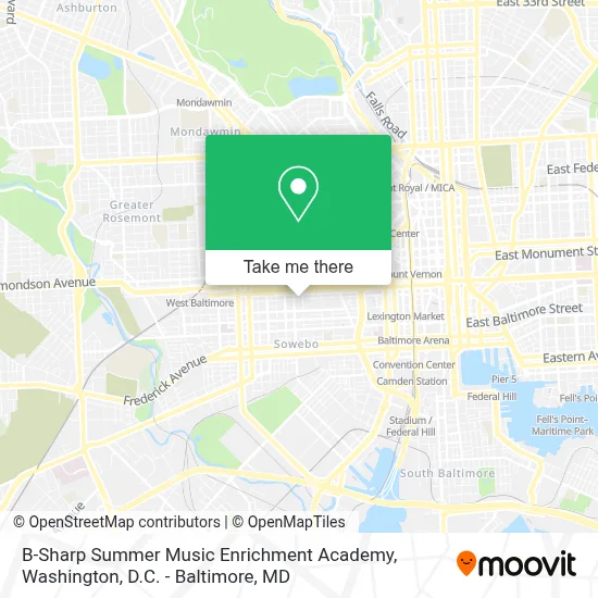 B-Sharp Summer Music Enrichment Academy map