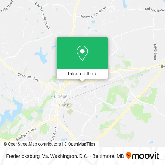 Fredericksburg, Va map