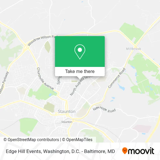 Edge Hill Events map