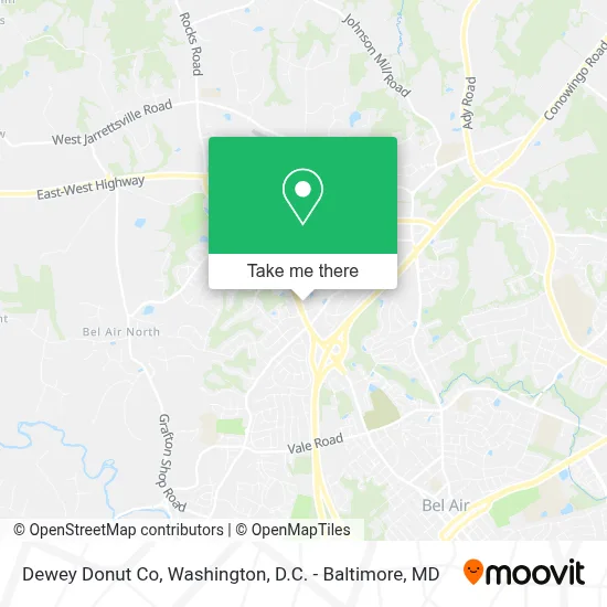 Dewey Donut Co map
