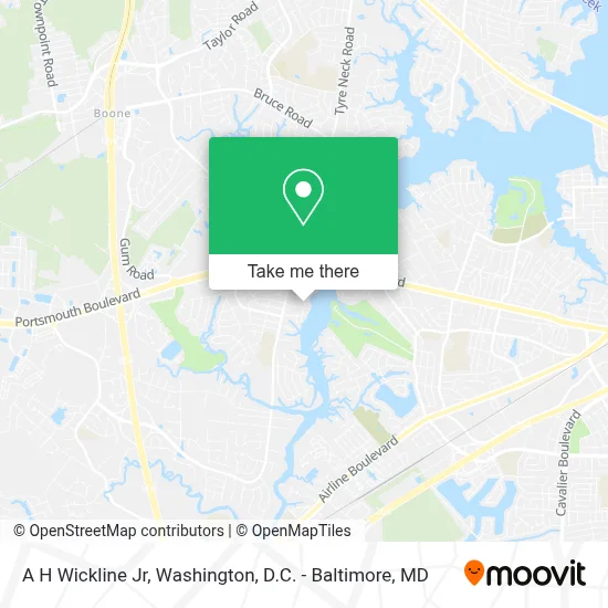 A H Wickline Jr map