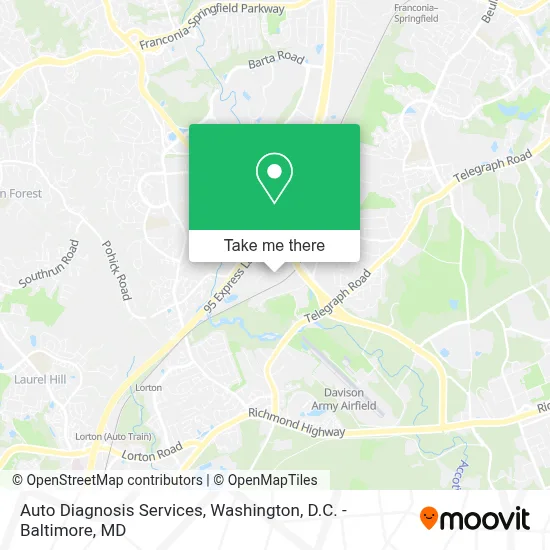 Auto Diagnosis Services map