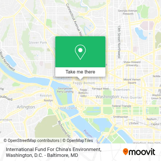 International Fund For China's Environment map