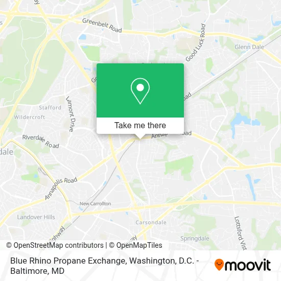 Blue Rhino Propane Exchange map