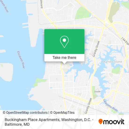 Buckingham Place Apartments map
