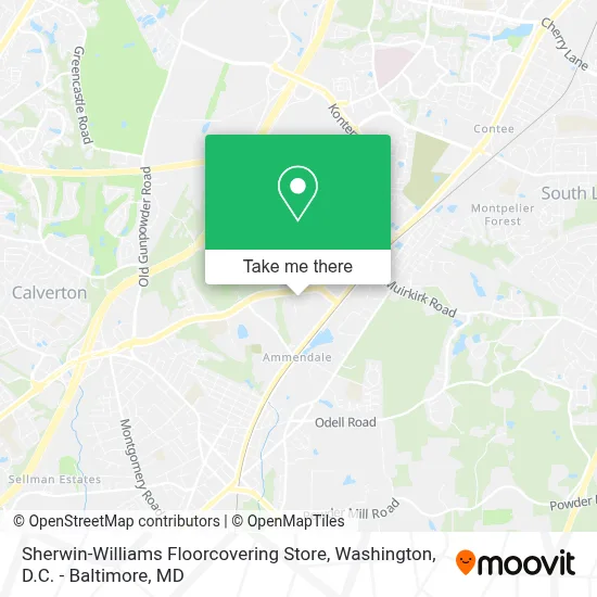 Sherwin-Williams Floorcovering Store map