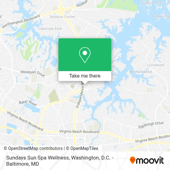 Sundays Sun Spa Wellness map