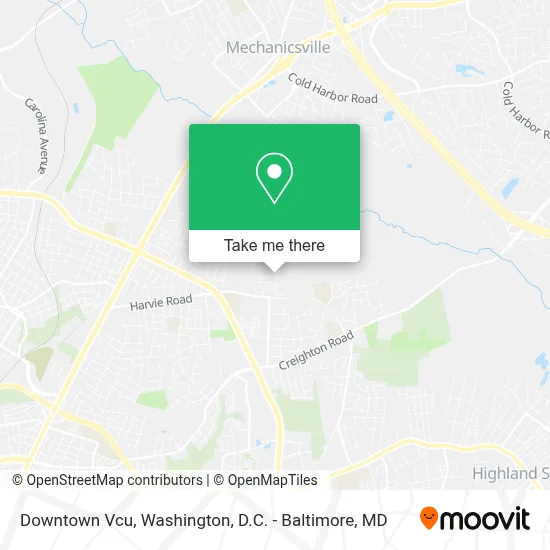Downtown Vcu map
