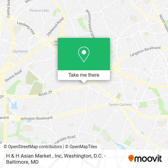 H & H Asian Market , Inc map