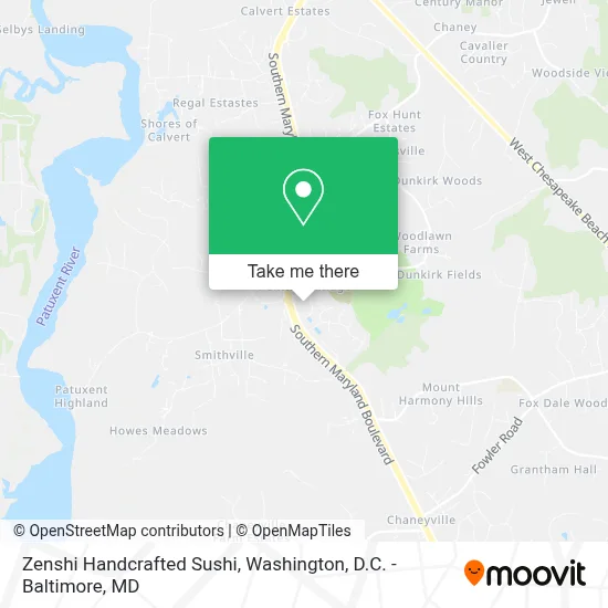 Zenshi Handcrafted Sushi map