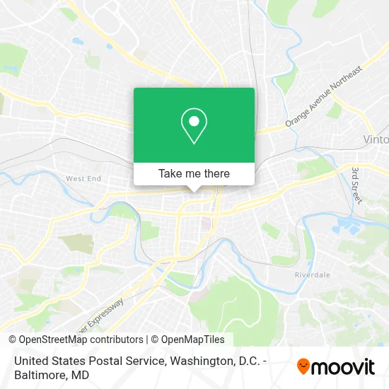 United States Postal Service map