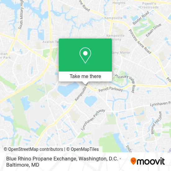 Blue Rhino Propane Exchange map