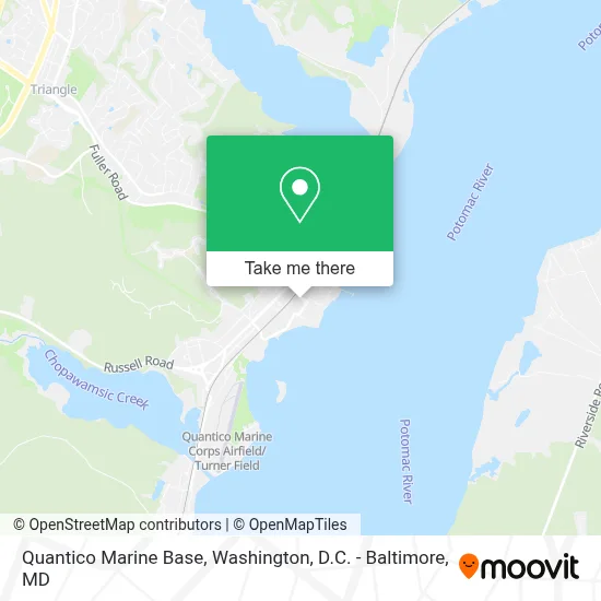 Quantico Marine Base map