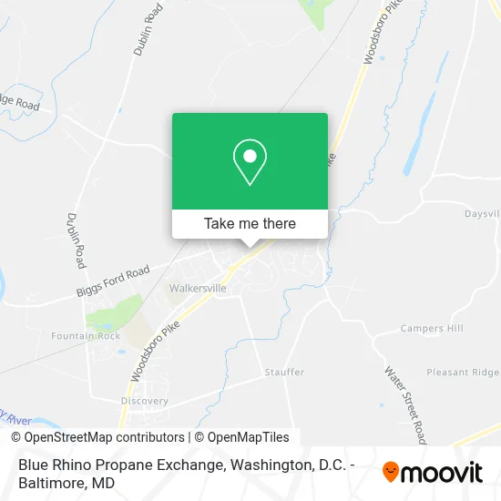 Blue Rhino Propane Exchange map