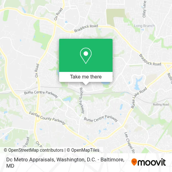 Dc Metro Appraisals map