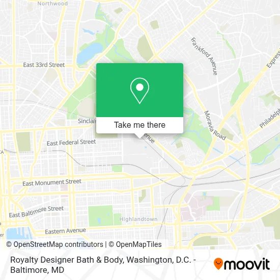 Royalty Designer Bath & Body map