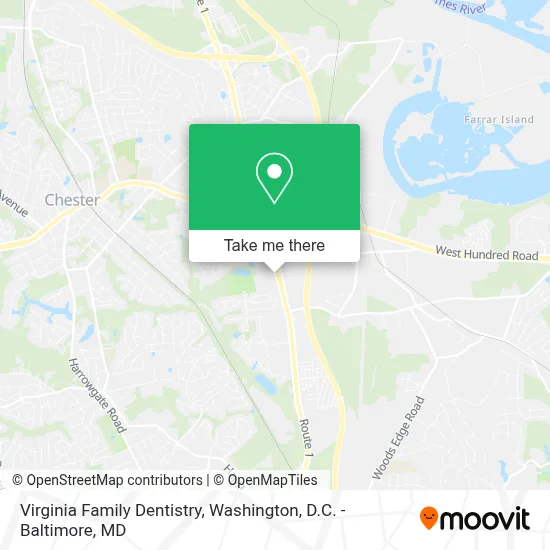 Virginia Family Dentistry map