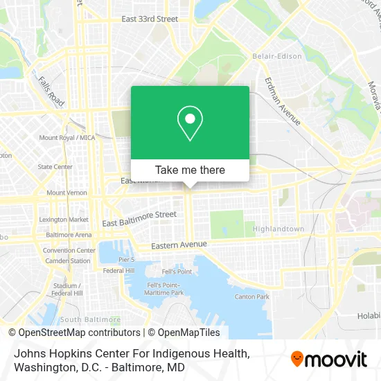 Johns Hopkins Center For Indigenous Health map