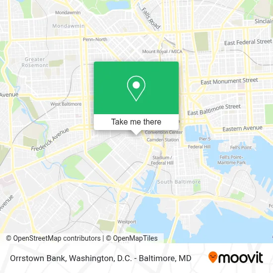 Orrstown Bank map