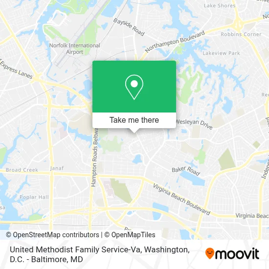 United Methodist Family Service-Va map