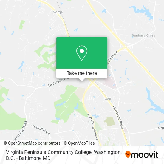 Virginia Peninsula Community College map