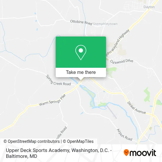 Upper Deck Sports Academy map