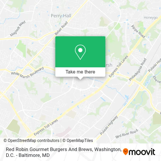 Red Robin Gourmet Burgers And Brews map