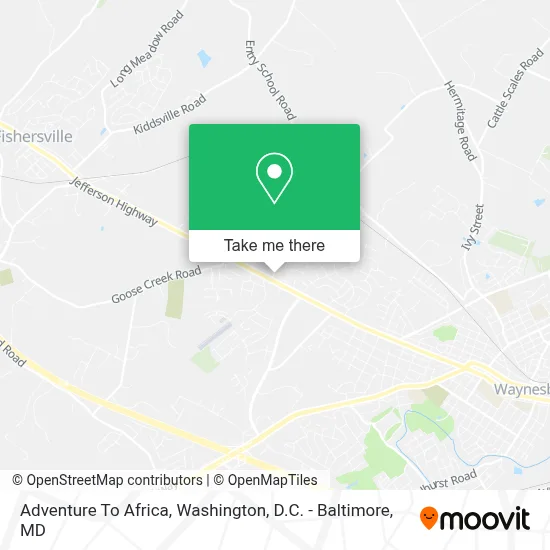 Adventure To Africa map