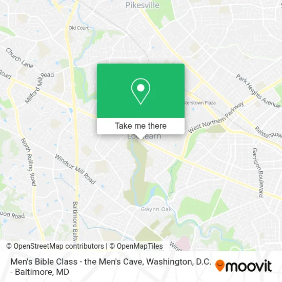 Men's Bible Class - the Men's Cave map
