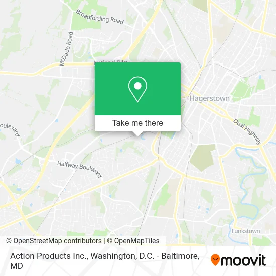 Action Products Inc. map