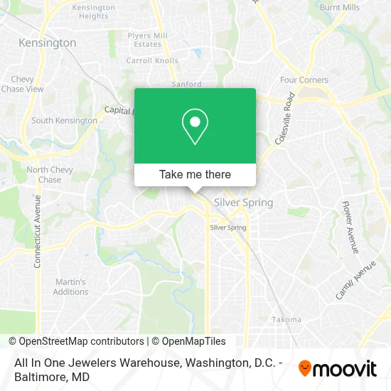All In One Jewelers Warehouse map