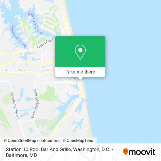 Station 10 Pool Bar And Grille map