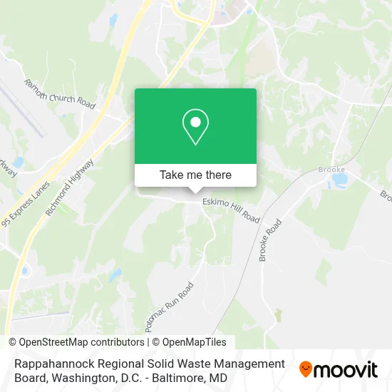 Rappahannock Regional Solid Waste Management Board map