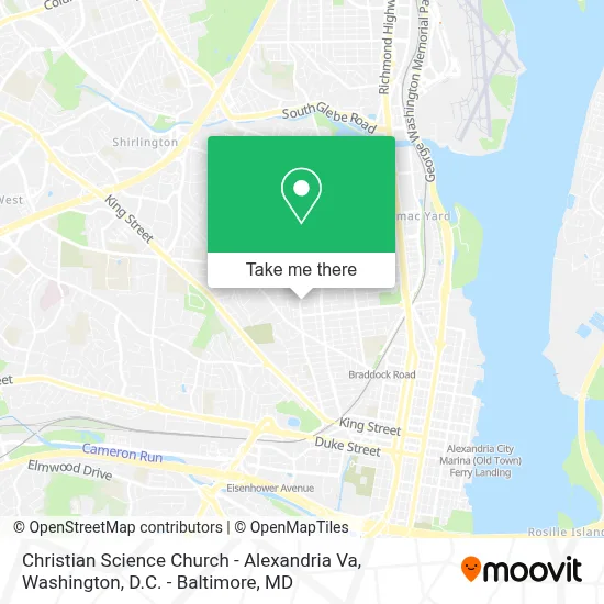 Christian Science Church - Alexandria Va map