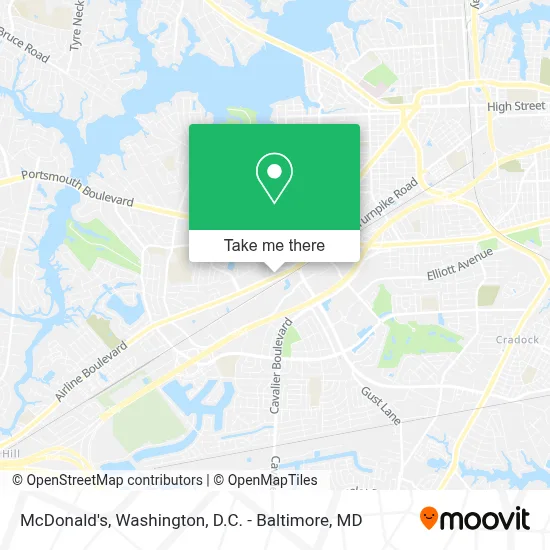 Mcdonald's map
