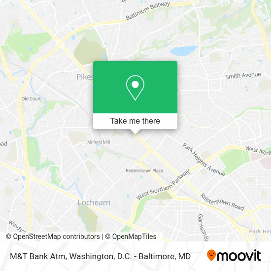 M&T Bank Atm map