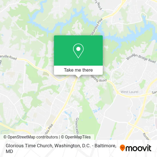 Glorious Time Church map