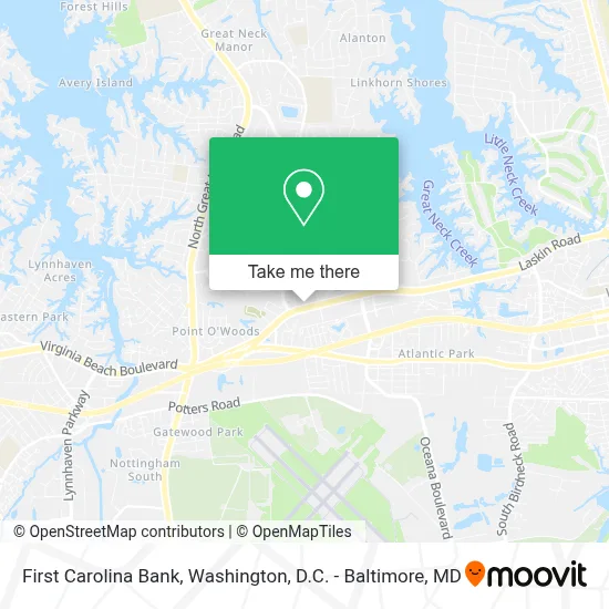 First Carolina Bank map