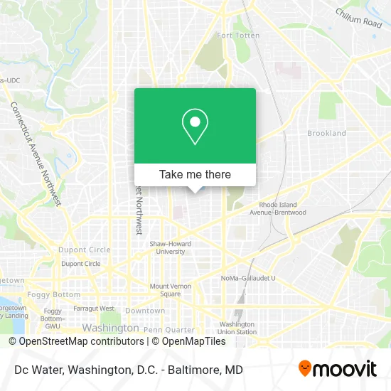 Dc Water map