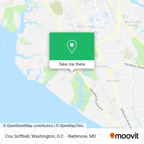 Cnu Softball map