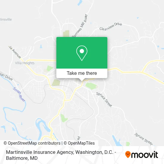 Martinsville Insurance Agency map