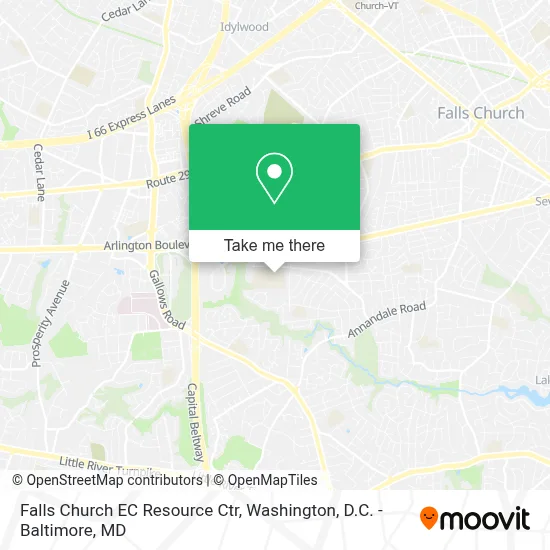 Falls Church EC Resource Ctr map