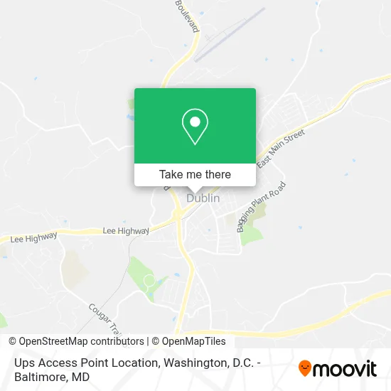 Ups Access Point Location map